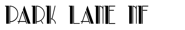 Park Lane NF font preview